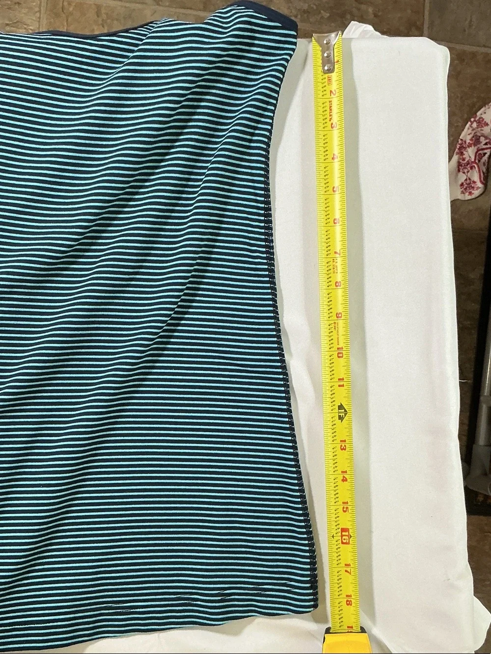Lululemon Striped Racerback Tank Top Blue Medium (No Tag)